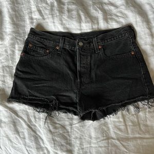 501 Black Levi’s Shorts